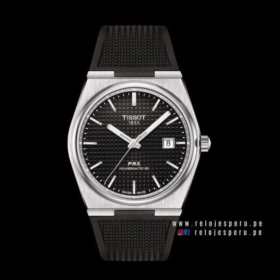TISSOT PRX POWERMATIC 80 AUTOMATICO CORREA DE CAUCHO T137.407.17.051.00