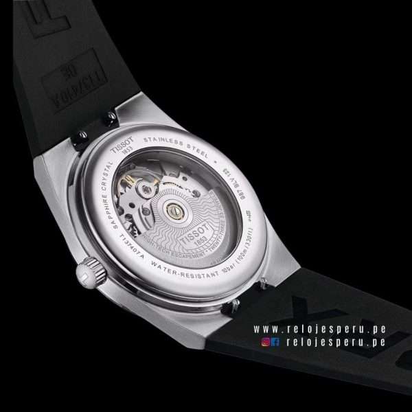 TISSOT PRX POWERMATIC 80 AUTOMATICO CORREA DE CAUCHO T137.407.17.051.00 - Imagen 3