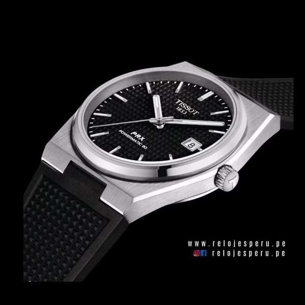 TISSOT PRX POWERMATIC 80 AUTOMATICO CORREA DE CAUCHO T137.407.17.051.00 - Imagen 4