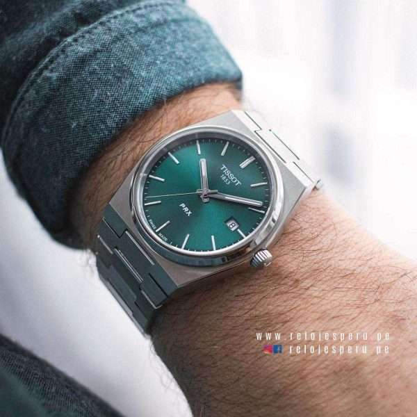 TISSOT PRX QUARTZ VERDE T137.410.11.091.00 (40mm) - Imagen 4