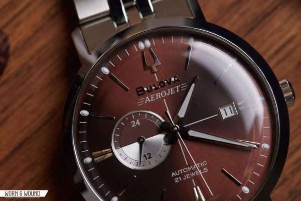 BULOVA AEROJET AUTOMATICO DIAL MARRON 96B375 - Imagen 4