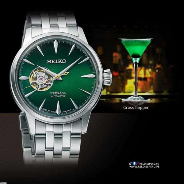 Seiko Presage Cocktail Time Grasshopper Corazon Abierto - SSA441J1