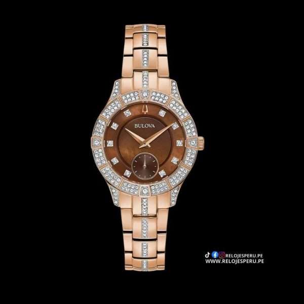 Bulova Phantom Swarovski Mother of Pearl Mujer 98L284