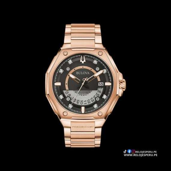 BULOVA PRECISIONIST 97d129 ORO ROSA