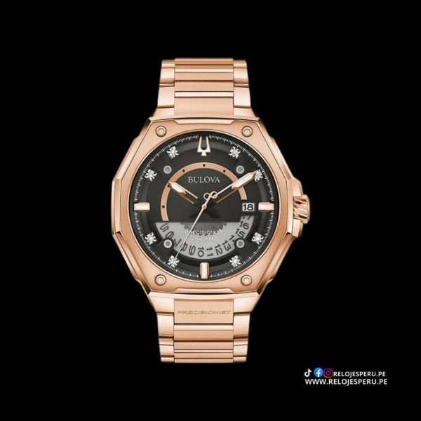 BULOVA PRECISIONIST 97d129 ORO ROSA