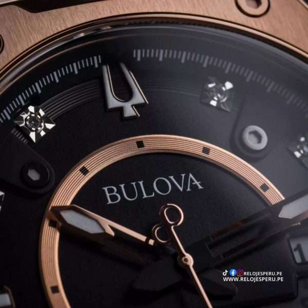BULOVA PRECISIONIST 97d129 ORO ROSA - Imagen 3