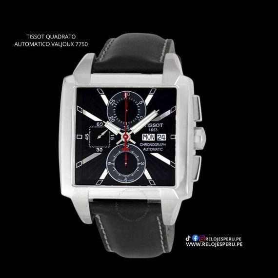 TISSOT QUADRATO AUTOMATICO VALJOUX 7750 T005.514.16.061.00 (SEMI NUEVO DE LUJO)