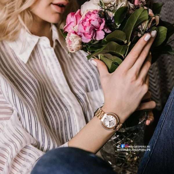 Bulova Rubaiyat Diamond Silver + Perfume Mujer - Imagen 4