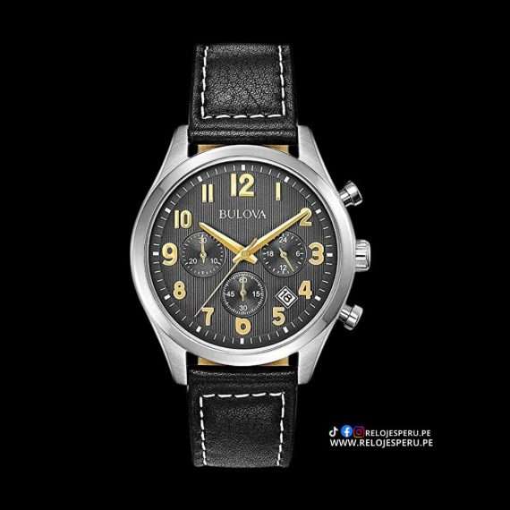 BULOVA CLASICO BLACK LEATHER 96b302