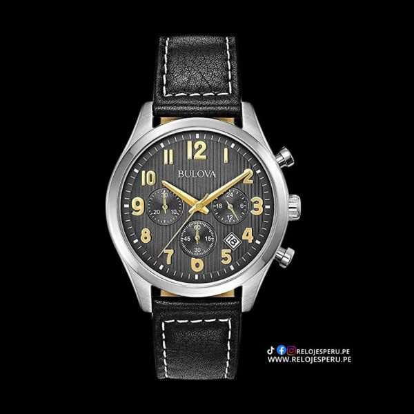 BULOVA CLASICO BLACK LEATHER 96b302