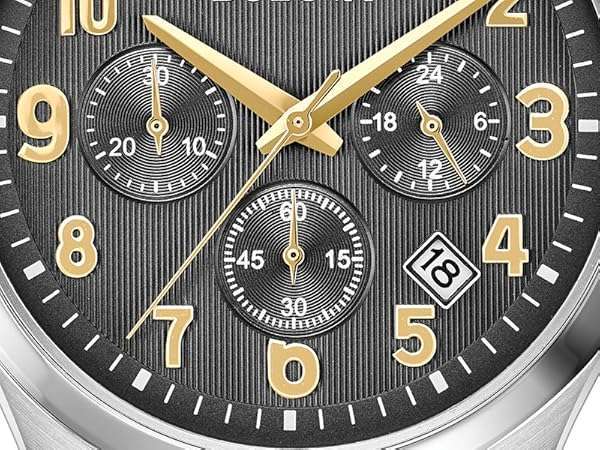 BULOVA CLASICO BLACK LEATHER 96b302 - Imagen 2