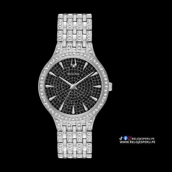 BULOVA PHANTOM BLACK SWAROVSKI MUJER