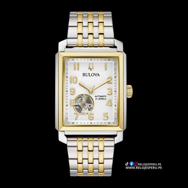 BULOVA SUTTON AUTOMATICO 98A308 CORAZON ABIERTO