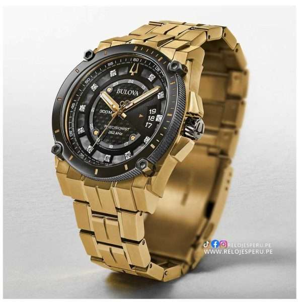 BULOVA PRECISIONIST DIAMOND BLACK 98D156 - Imagen 2