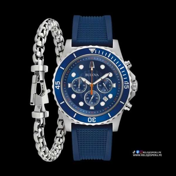 RELOJ BULOVA CHRONOGRAPH 96K108 + PULSERA BULOVA