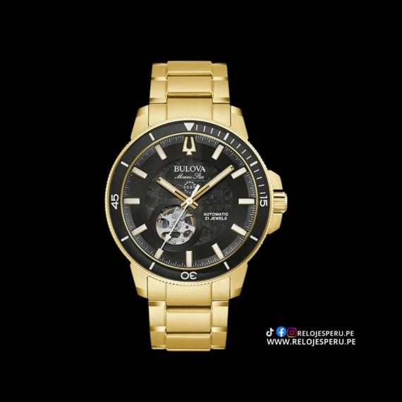 BULOVA MARINE STAR 97A174 CORAZON ABIERTO