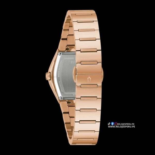 BULOVA GEMINI 97P158 MUJER ORO ROSA - Imagen 3
