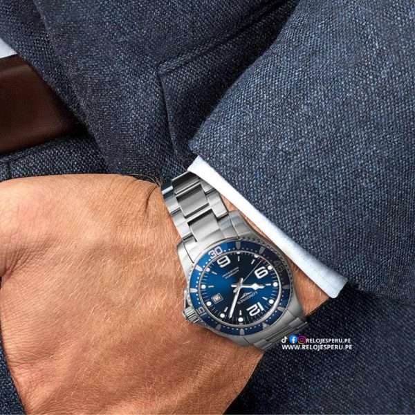 LONGINES HYDROCONQUEST AUTOMATICO L3.742.4.96.6 / L37424966 - Imagen 4