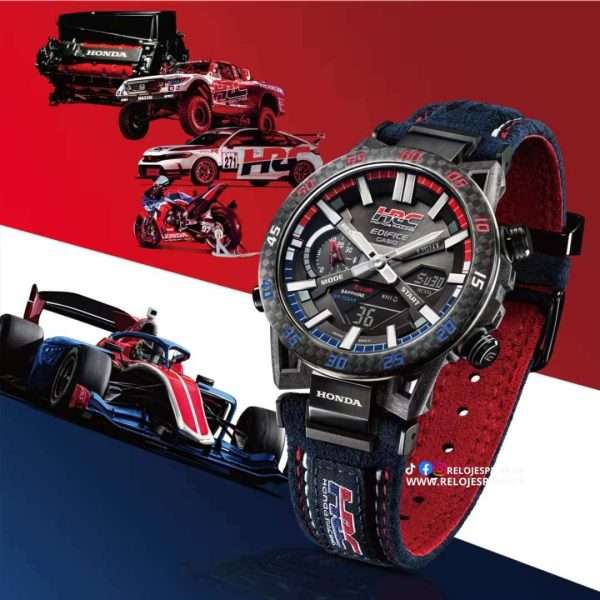 CASIO EDIFICE SOSPENSIONE COLABORACION HONDA RACING ECB-2000HR-1ACR