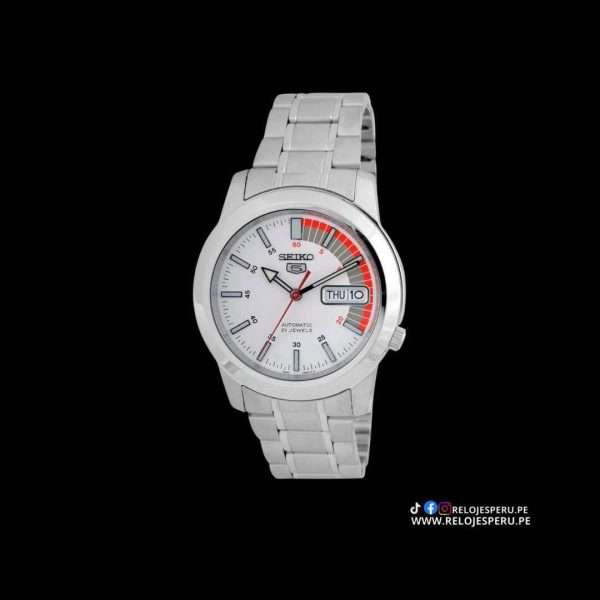 SEIKO 5 AUTOMATICO ESFERA BLANCA SNKK25K1