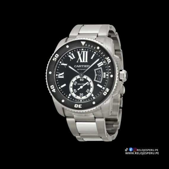 CARTIER CALIBRE DE CARTIER DIVER AUTOMATICO W7100057 (SEMI NUEVO DE LUJO)