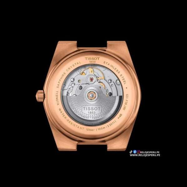 TISSOT PRX POWERMATIC80  ORO ROSA T137.407.33.041.00 - Imagen 3