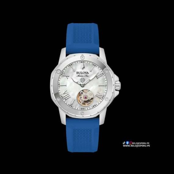 BULOVA MARINE STAR 96L324 AUTOMATICO MUJER