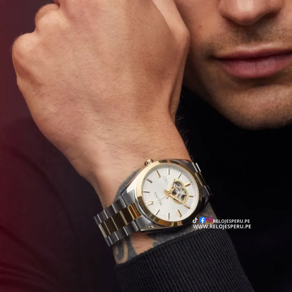 BULOVA SURVEYOR AUTOMATICO CORAZON ABIERTO 98A284 - Imagen 3