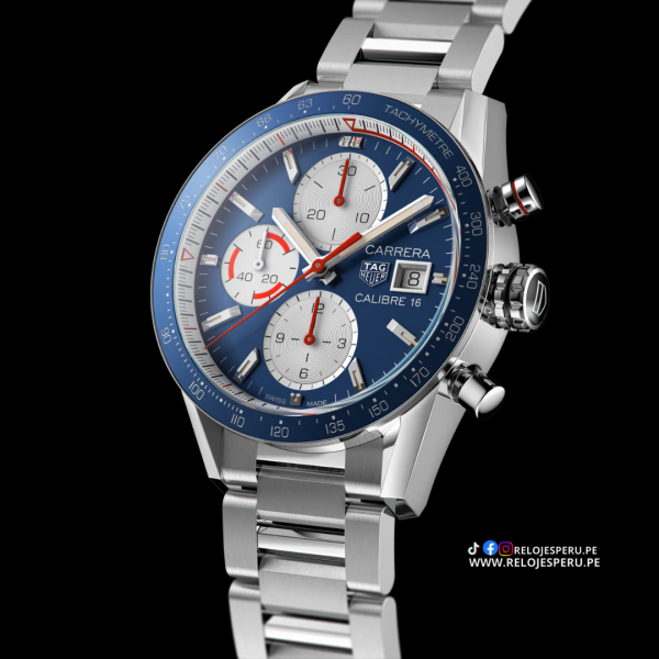 TAG Heuer Carrera Calibre 16 CV201AR DOBLE CORREA - Imagen 2