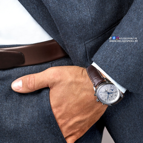LONGINES MASTER COLLECTION FASE LUNAR CHRONOGRAPH AUTOMATICO L26734783 - L2.673.4.78.3 - Imagen 3