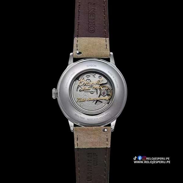 ORIENT AUTOMATICO 75 ANIVERSARIO RA-AC0027S30B (DOBLE CORREA) EDICION LIMITADA - Imagen 3