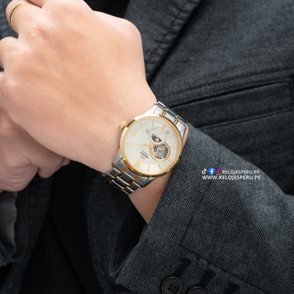 ORIENT CLASSIC SOL & LUNA CORAZON ABIERTO AUTOMATICO RA-AS0007S - Imagen 3