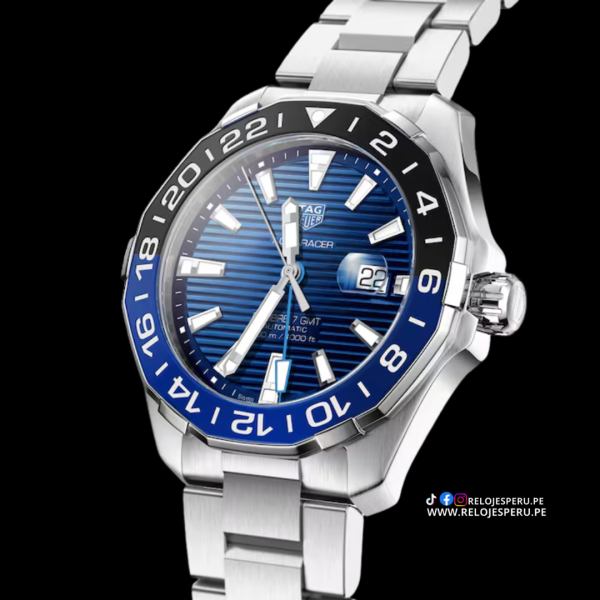 TAG HEUER AQUARACER GMT CALIBRE 7 AUTOMATICO WAY201T "BATMAN" (SEMI NUEVO DE LUJO) - Imagen 2