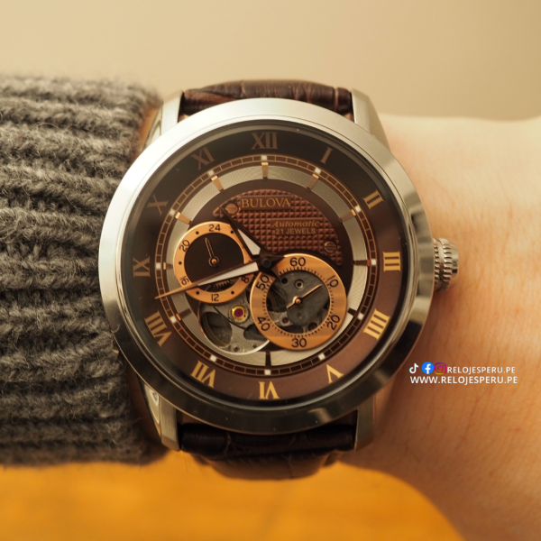 BULOVA SUTTON AUTOMATICO 96A120 CORAZON ABIERTO - Imagen 3