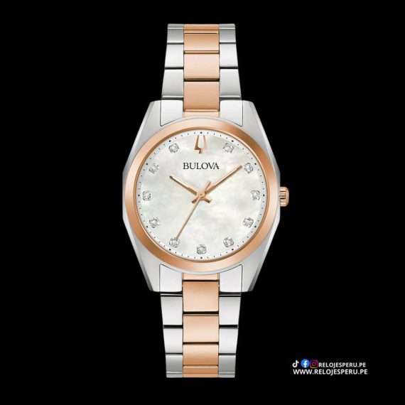 BULOVA SURVEYOR MOTHER OF PEARL MUJER