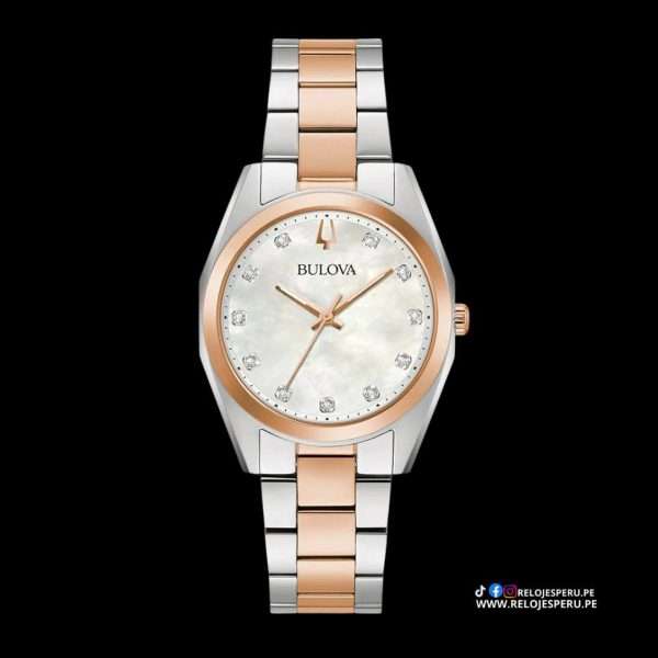 BULOVA SURVEYOR MOTHER OF PEARL MUJER