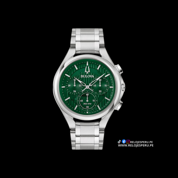 BULOVA CURV CHRONOGRAPH 96A297 VERDE
