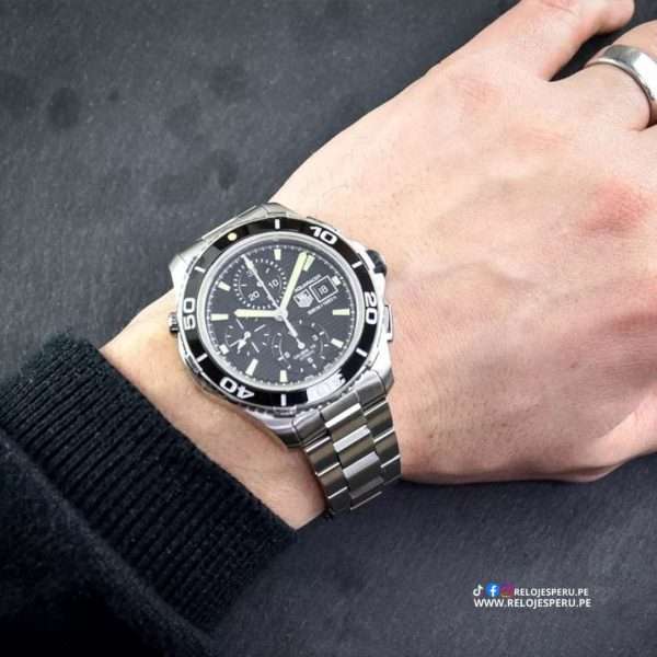 TAG HEUER AQUARACER 500M CALIBRE 16 CHRONOGRAPH AUTOMATICO CAK2111 - Imagen 2