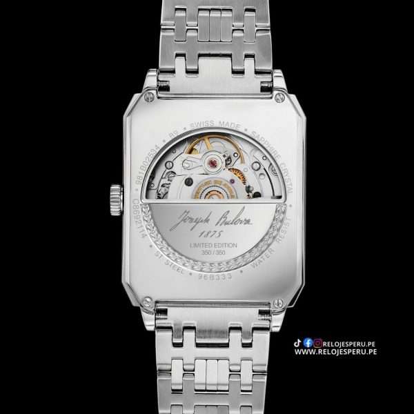 BULOVA BANKER AUTOMATICO 96B330 - JOSEPH BULOVA  FABRICADO EN SUIZA (350 PIEZAS FABRICADAS) - Imagen 2
