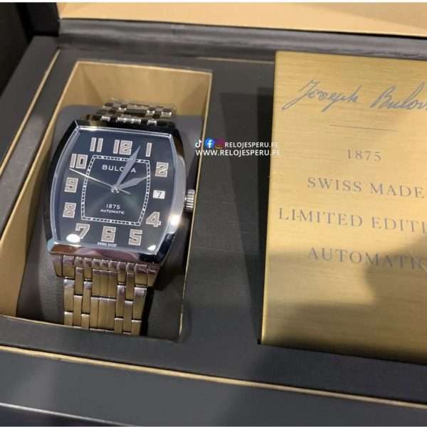 BULOVA BANKER AUTOMATICO 96B330 - JOSEPH BULOVA  FABRICADO EN SUIZA (350 PIEZAS FABRICADAS) - Imagen 3