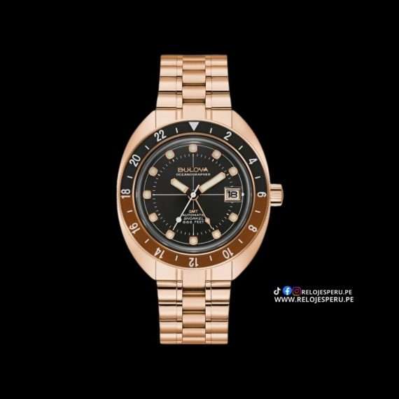 BULOVA OCEANOGRAPHER DEVIL DIVER GMT 97B215 AUTOMATICO