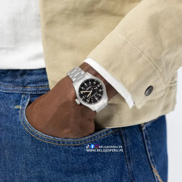 HAMILTON KHAKI FIELD MECHANICAL POWER RESERVE H69509130 - Imagen 3