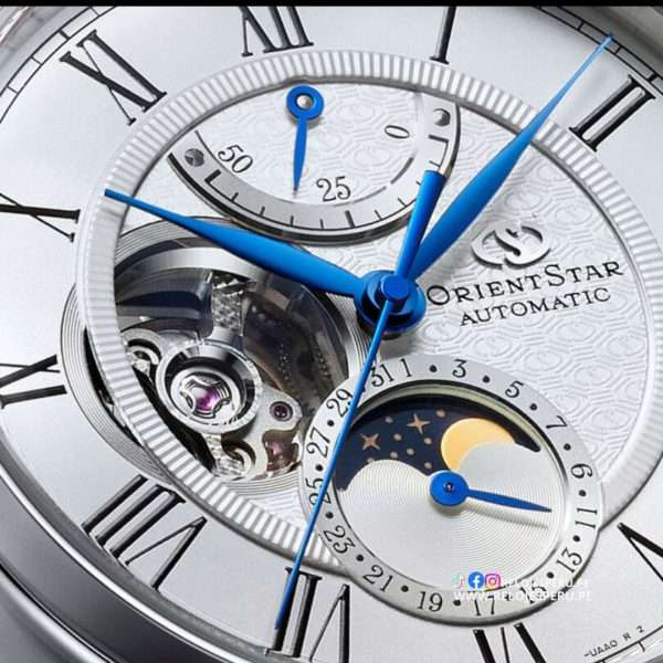 ORIENT STAR FASE LUNAR AUTOMATICO RE-BT0005S00B - DOBLE CORREA - Imagen 4