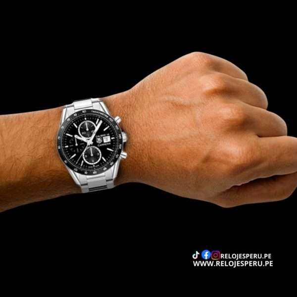 TAG HEUER CARRERA CALIBRE 16 AUTOMATICO EDICION ESPECIAL JUAN MANUEL FANGIO CV201AJ (SEMI NUEVO DE LUJO) - Imagen 4