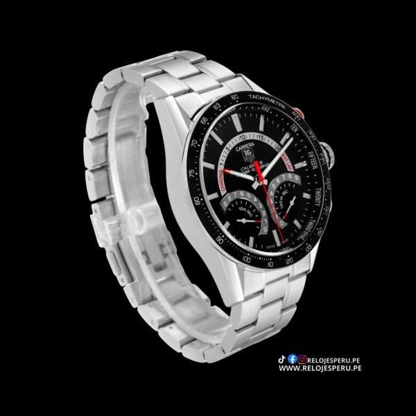 TAG HEUER CARRERA CALIBRE S LAPTIMER CV7A10 SEMI NUEVO DE LUJO - Imagen 2