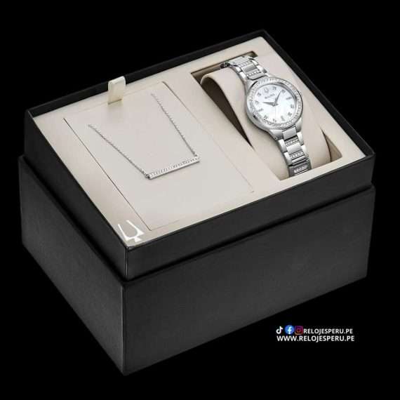 BULOVA 96X147 CRYSTALS INCLUYE COLLAR