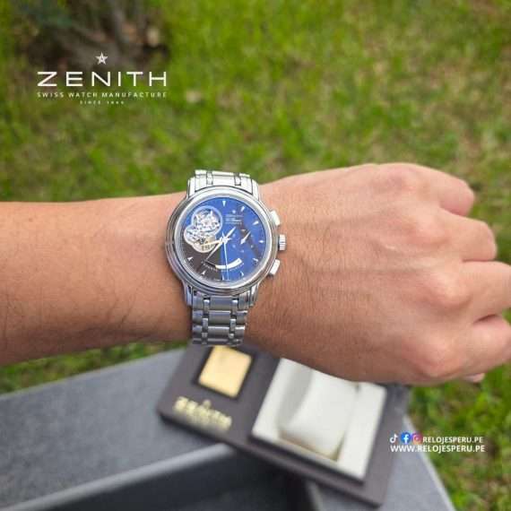 ZENITH EL PRIMERO CHRONOMASTER CORAZON ABIERTO AUTOMATICO 03.0240.4021 SEMI NUEVO DE LUJO