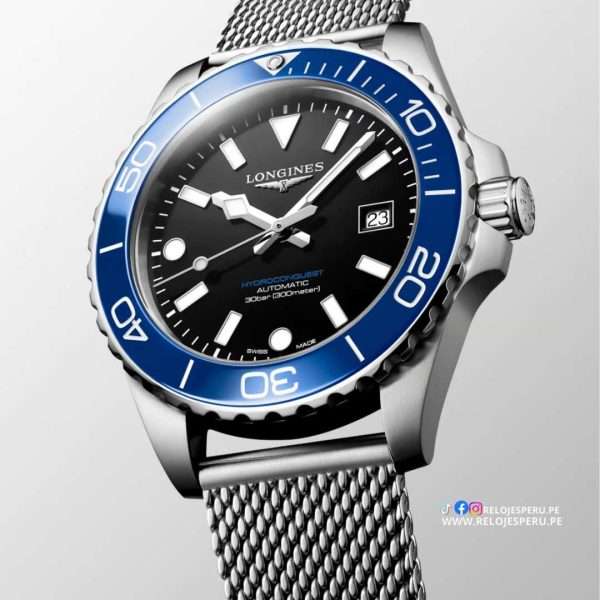 LONGINES HYDROCONQUEST AUTOMATICO L3.788.4.90.6 / L37884906 NUEVA GENERACION 2026 - Imagen 2