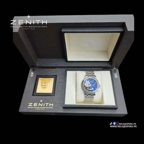 ZENITH EL PRIMERO CHRONOMASTER CORAZON ABIERTO AUTOMATICO 03.0240.4021 SEMI NUEVO DE LUJO - Imagen 2