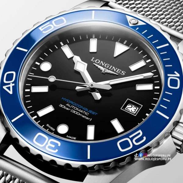 LONGINES HYDROCONQUEST AUTOMATICO L3.788.4.90.6 / L37884906 NUEVA GENERACION 2026 - Imagen 3